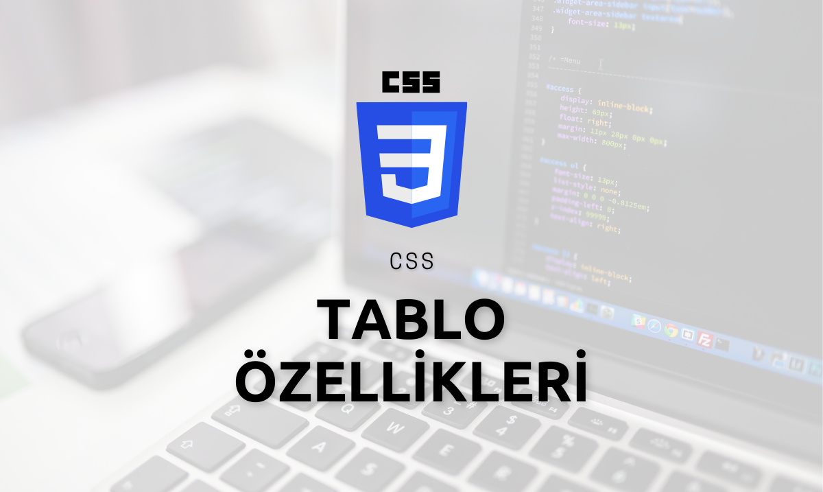 CSS Tablo Özellikleri