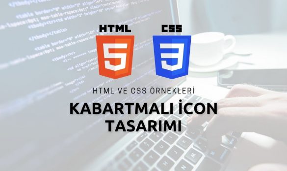 HTML ve CSS ile Kabartmalı İcon Tasarımı