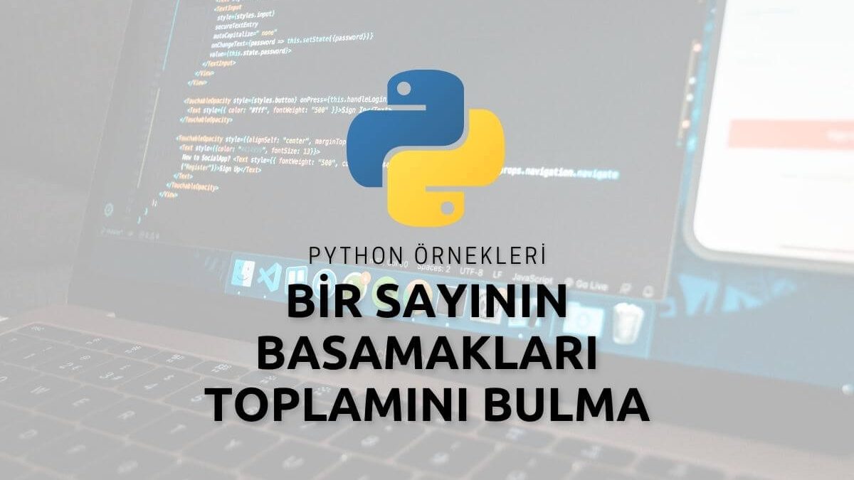 Python Bir Sayının Basamakları Toplamını Bulma