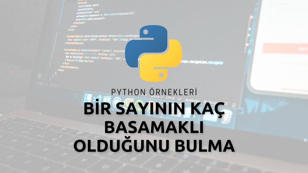 Python Bir Sayının Kaç Basamaklı Olduğunu Bulma