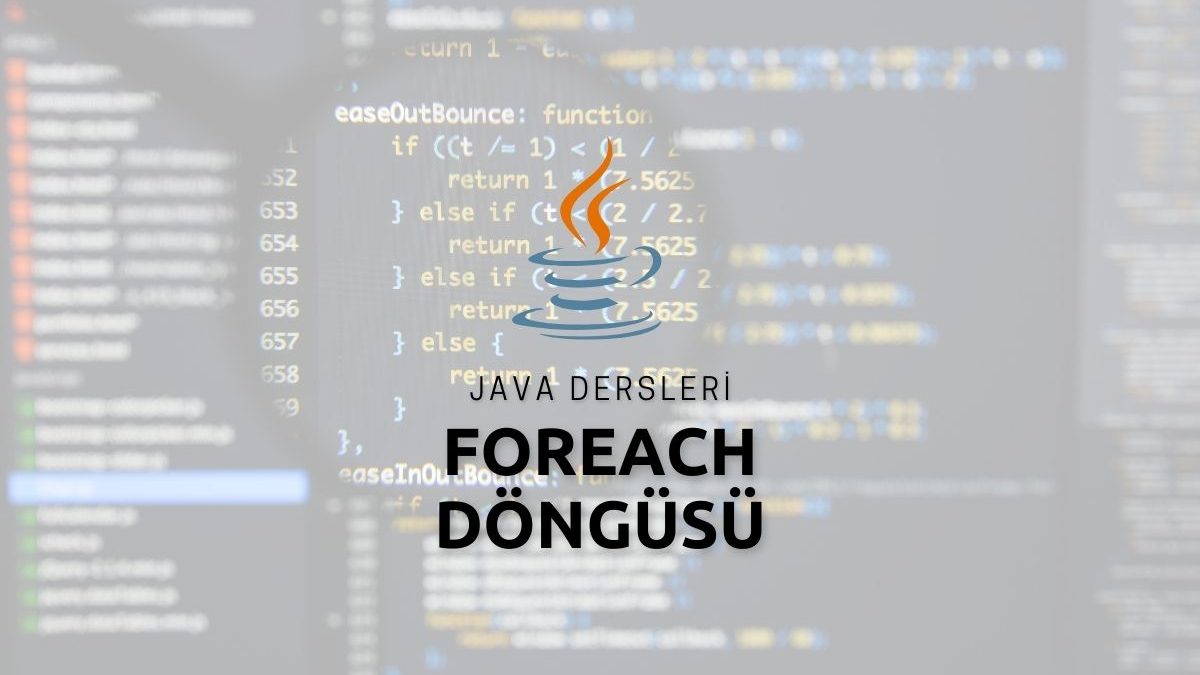 Java Foreach Döngüsü