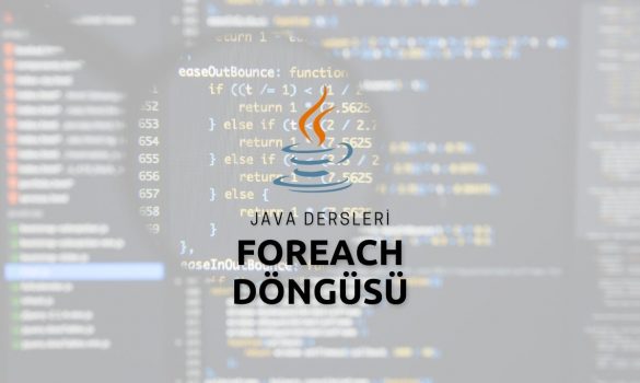 Java Foreach Döngüsü