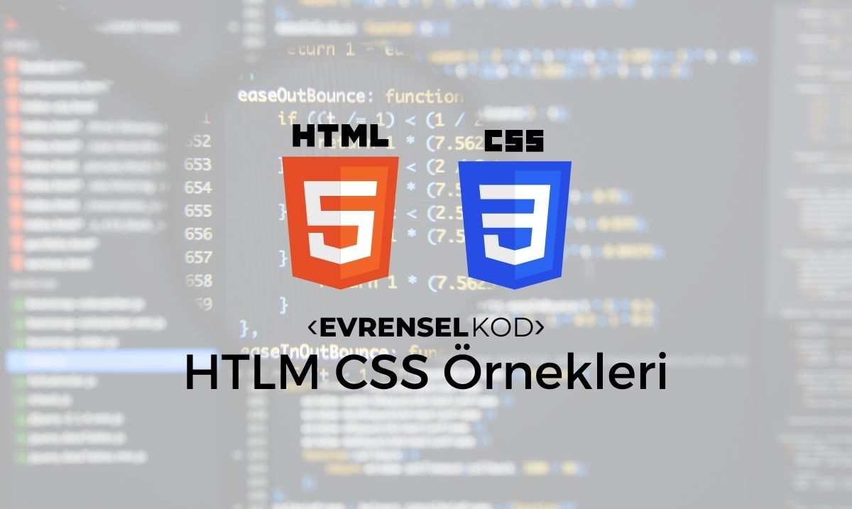 HTML CSS Örnekleri